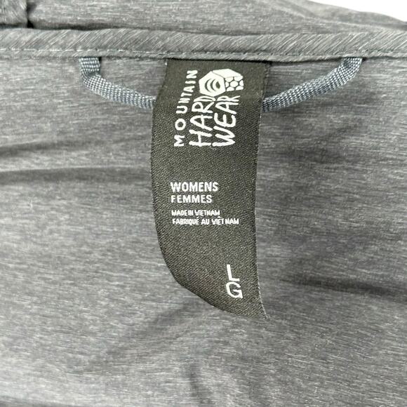MOUNTAIN HARDWEAR Stretchdown Hoodie Gray Hooded Puffer Jacket Women's Large - Picture 5 of 7